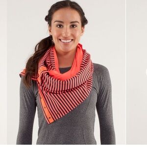 Vinyasa Scarf in Classic Stripe Light Flare Inkwell